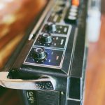 Zbliżenie radia w stylu retro