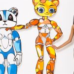 Megawoman kobieta Megaman jasnobrązowy Ai wygenerował sztukę