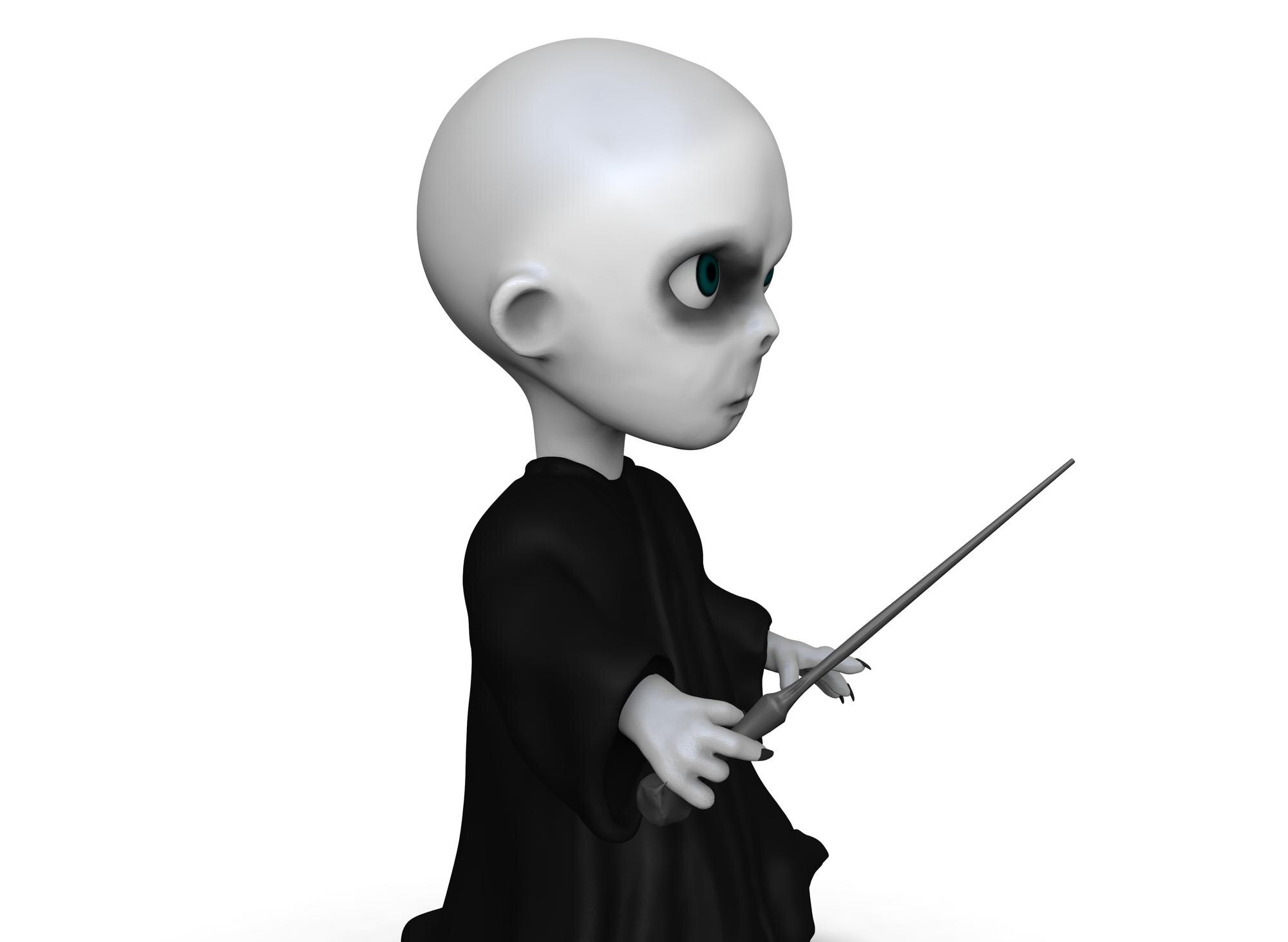 Postać z horroru na tle 3drendering