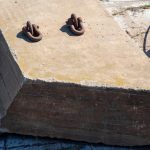 Zbliżenie kotwicy do ciężkiego betonu