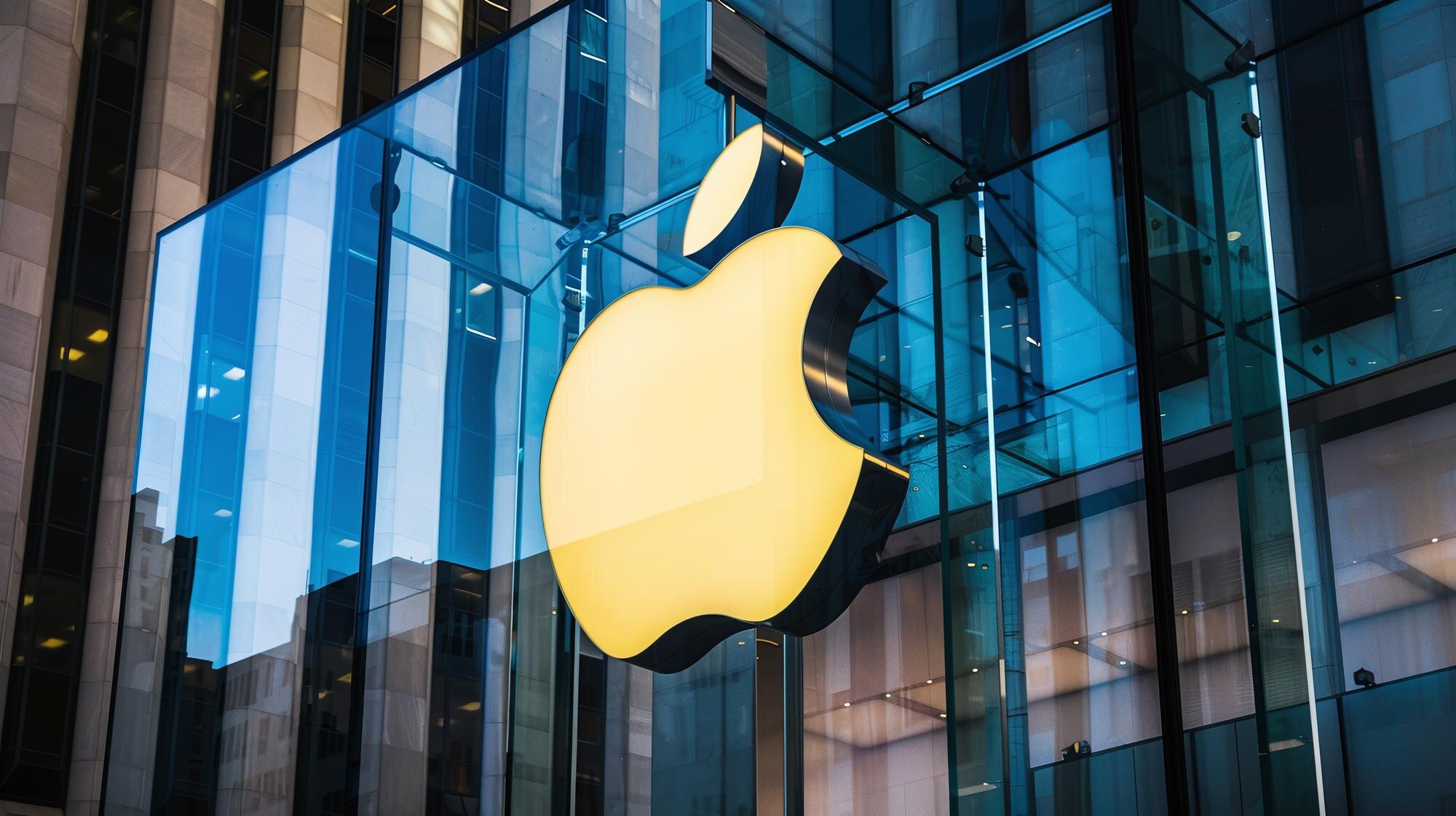Tapeta z logo Apple