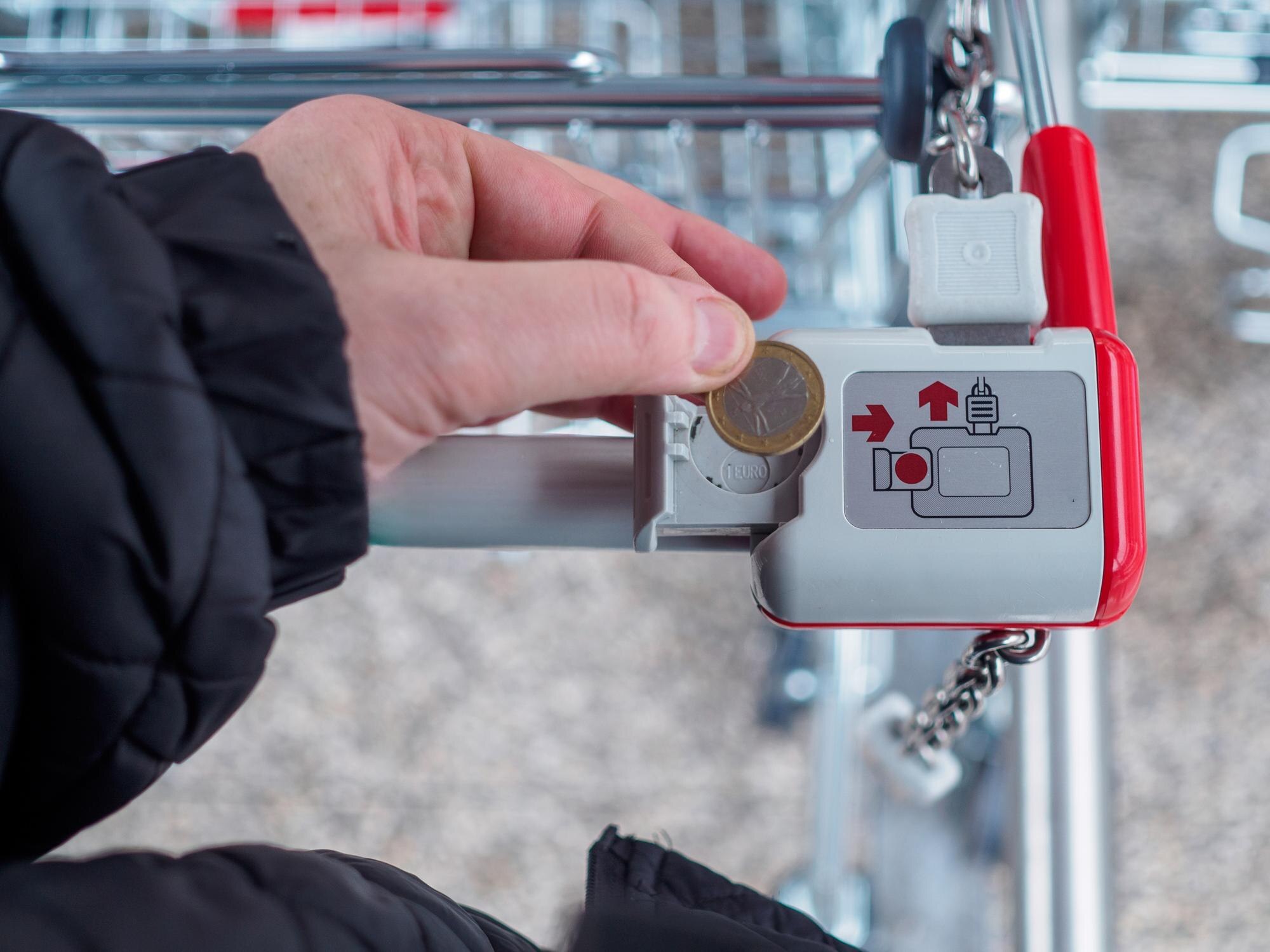 Odblokowanie koszyka z depozytem monet