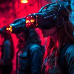 Przyjaciele zanurzeni w wirtualnej rzeczywistości.