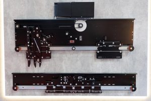 Instalacja windy Szczegóły nowoczesnej miniatury windy na wystawie