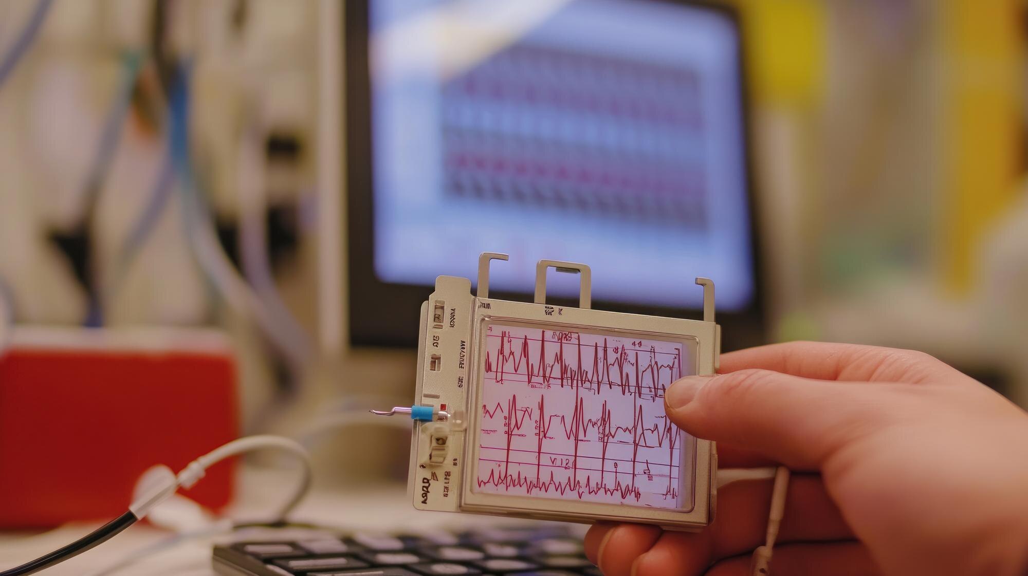 Sprzęt medyczny z odczytami EKG