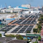Genua, Włochy - 25 maja 2017 r. - Przygotowania do mszy papieża Franciszka w Kennedy Place