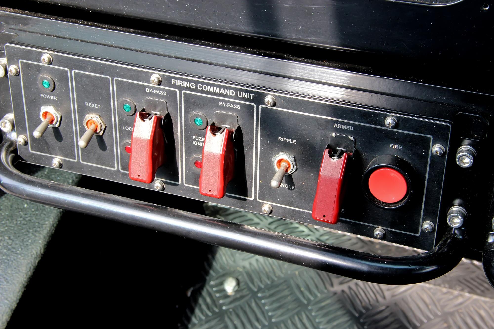 Panel sterowania jednostką dowodzenia strzałem