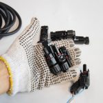 Cable connector MC4 type used for solar panel