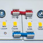 Lampa LED Chip Dioda LED Zbliżenie na lampę LED