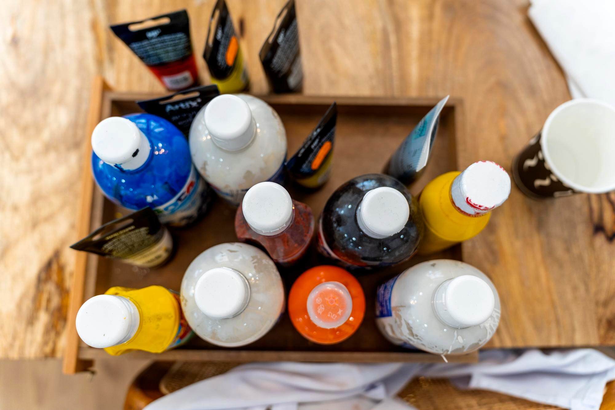 Warsztat sztuki i wina Widok lotniczy obrazów na płótno