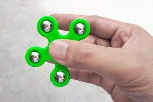 Zbliżenie ręcznego wirnika fidgetowego